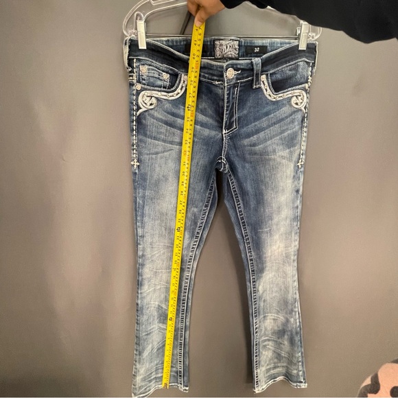 AFFLICTION bedazzled acid wash bootcut jeans - Picture 13 of 13